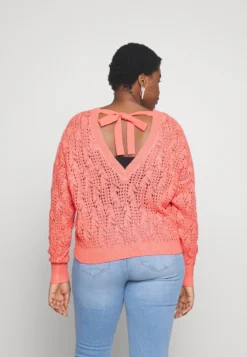 Vero Moda Curve Vmverena Open Bow- Jumper - Georgia Peach -Esprid Shop dea0e6e9cee44716a6c12b076bfeeafa scaled