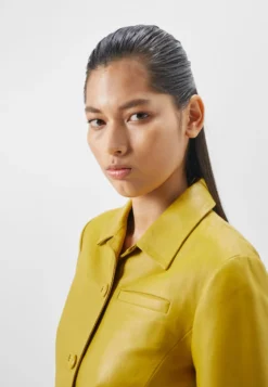 Cropped - Leather Jacket - Light Yellow -Esprid Shop edb3597f698740bb9b574068418a604e scaled