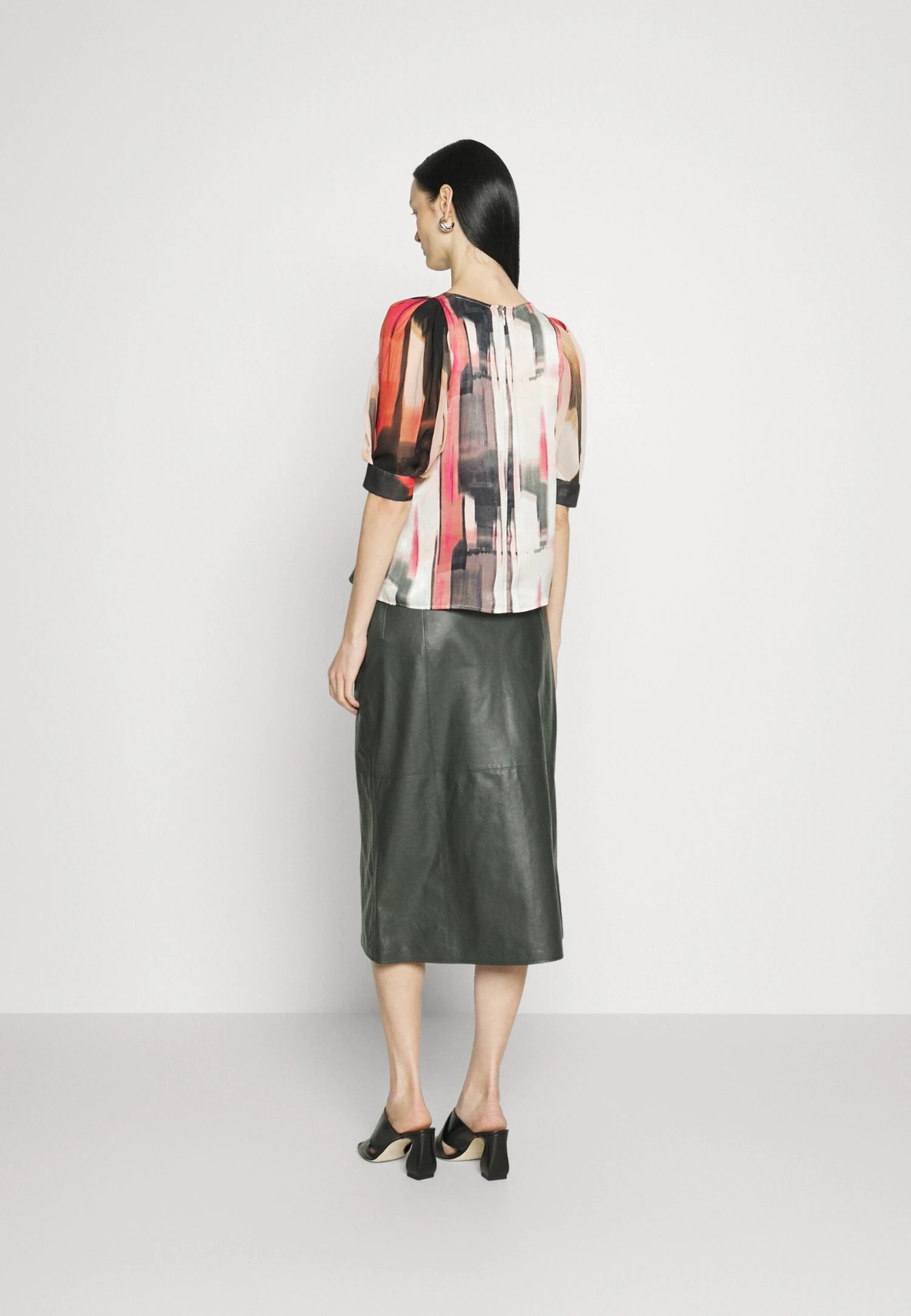 DKNY 3/4 Mix Media - Blouse - Amalfi Pink/Pristine Multi 3 DKNY 3/4 Mix Media - Blouse - Amalfi Pink/Pristine Multi - Image 3