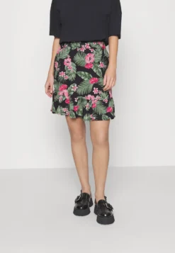 Pieces Petite Pcnya Skirt - A-Line Skirt - Loden Frost/Palms