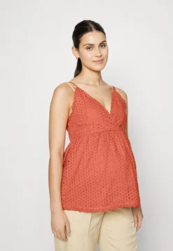 ONLY MATERNITY Olmmega Strap - Blouse - Desert Sand