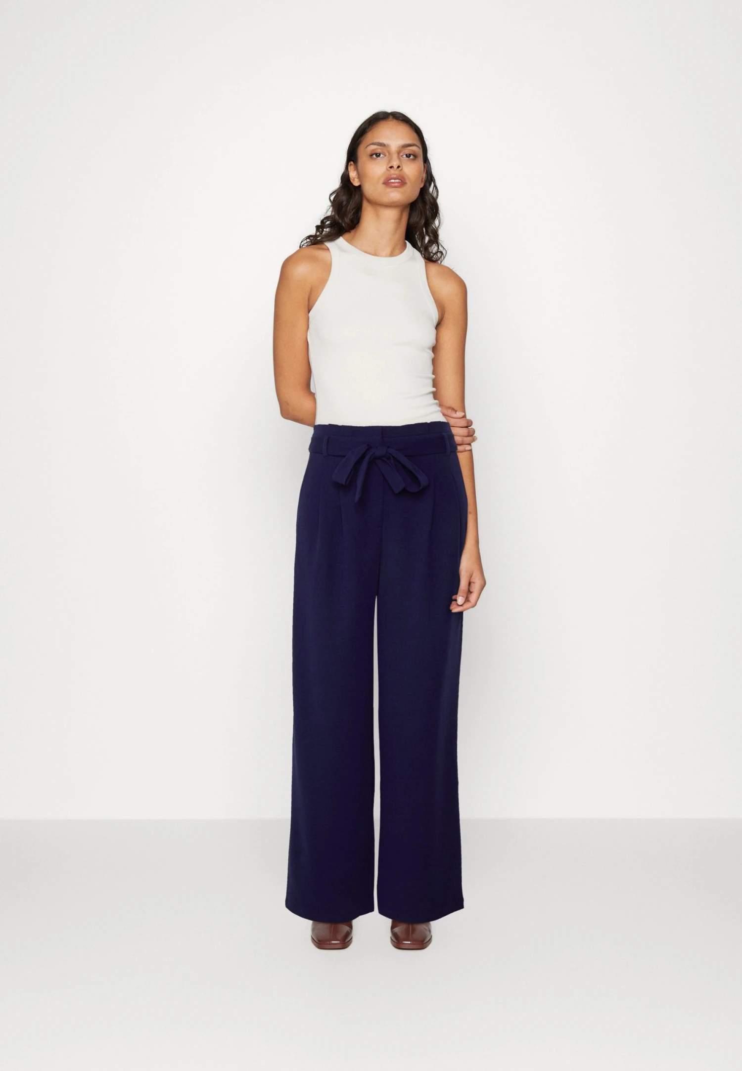 Anna Field Trousers - Dark Blue 2 Anna Field Trousers - Dark Blue - Image 2