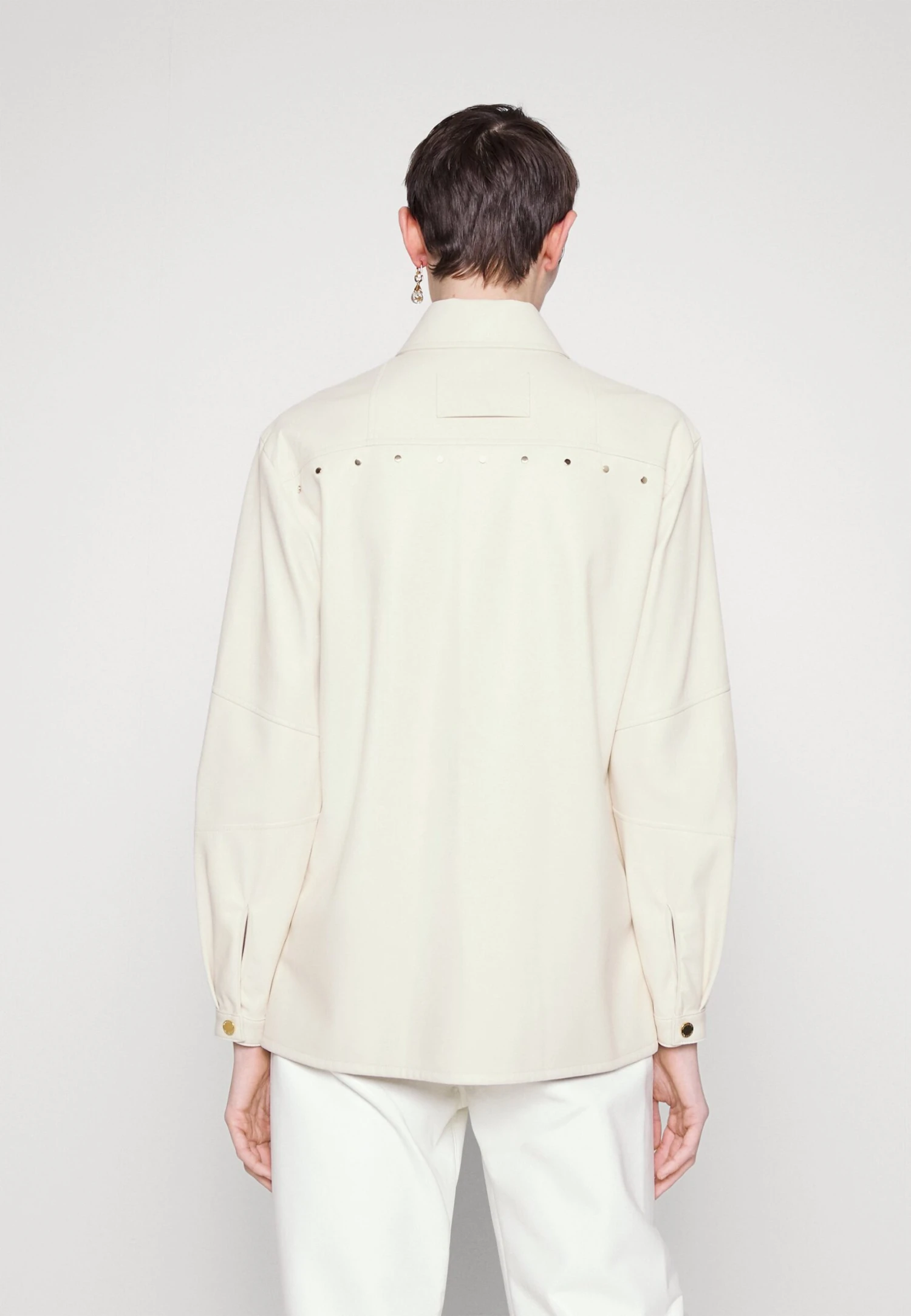 Patrizia Pepe Camicia - Button-Down Blouse - White 3 Patrizia Pepe Camicia - Button-Down Blouse - White - Image 3