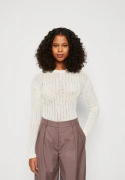 WEEKDAY Ada Sweater - Jumper - Beige Medium Dusty